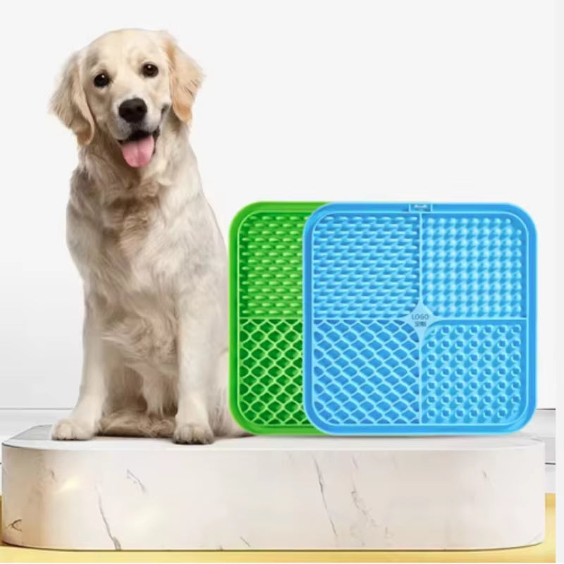 Schleckmatte für Hunde & Katzen – Silikon Leckmatte mit Saugnäpfen, Slow Feeder für kleine Hunde & Katzen